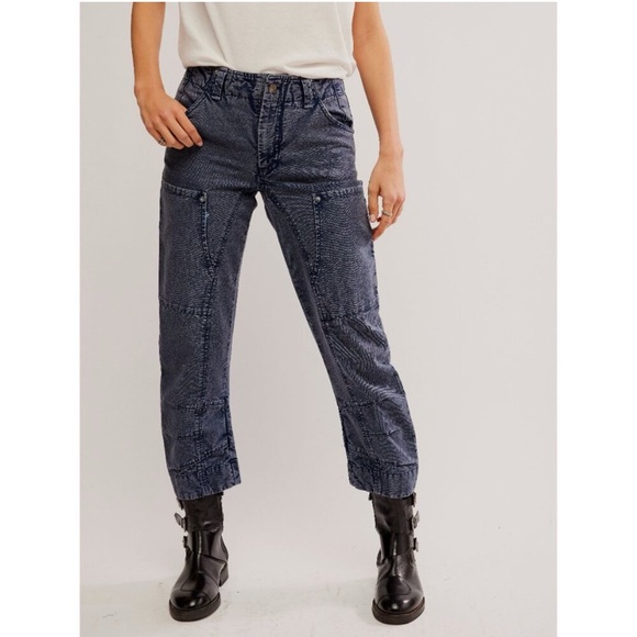 NWT - FREE PEOPLE, We The Free, Super Sonic Slim Pants / Big Dipper, Sz 4, boho‎ - Picture 1 of 16